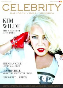 Celebrity Magazine issue 124 front cover with an image of Kim Wilde